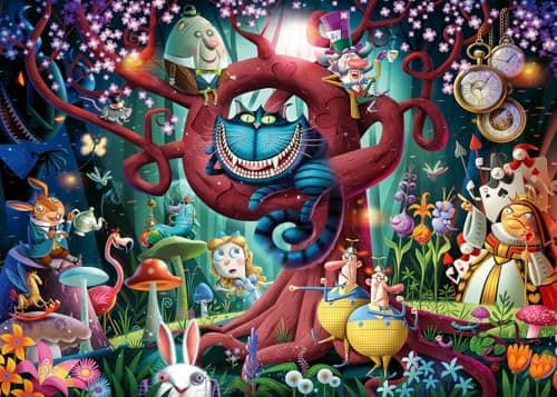 Ravensburger - Most Everyone is Mad - 1000 Piece Jigsaw Puzzle - Stunning Rendition of Alice in Wonderland - Bold, Imaginative Scene - Ideal Gift - Frameable Art - Screen-Free Fun - Puzzles for Adults - Image 1