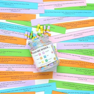 Bible Verse Jar, Bible Accessories, Prayer Jar, Graduation for Her, Christian Gifts For Women, Religious Gifts for Women (Bible Jar for Emotions And Feelings) - Image 6