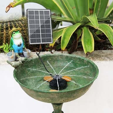 AISITIN 3.5W Solar Water Fountain, Solar Fountain Pump with 2025 New Glass Solar Panel and 4 Nozzles, Solar Water Pump for Bird Bath, Swimming Pool, Garden, Fish Tank and Ponds - Image 5