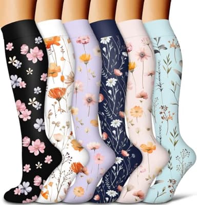 COOLOVER Compression Socks for Women and Men - Best for Circulation, Running, Athletic, Recover, Nurse, Travel, Large-X-Large - Image 1