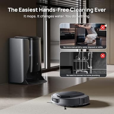 3i S10 Ultra Robot Vacuum and Mop with WaterRecycle System, 13000Pa Suction, Self-Cleaning Extendable Roller Mop, Auto Mop Washing & Drying, Self-Emptying & Refilling, Ai Obstacle Avoidance - Image 2