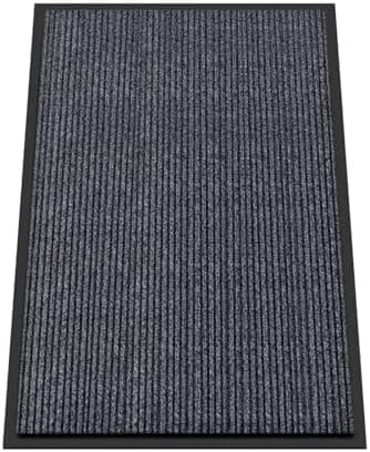 Kuyal Front Door Mat, 2'x3' Indoor Outdoor Entrance Mats, Commercial Floor Inside Outside Entrance, Heavy Duty Durable Welcome Mat, Rubber Backing Non Slip Outdoor Mats for Entryway,Dark Gray - Image 3