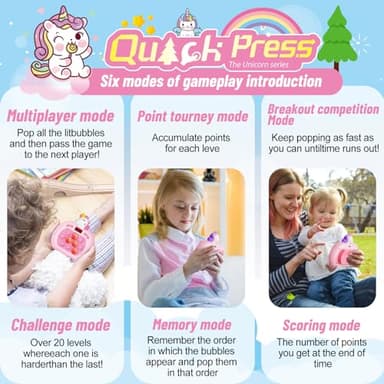 Pop Game - Light Up Fidget Toy for Kids & Adults, Quick Push Fast Push Sensory Toys for Kids 5-7 & 8-12, Handheld Relaxing Stress Relief Game for Autism, ADHD - Fun Fidget Toys for Adults & Children - Image 5