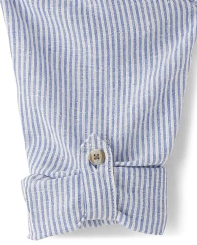 Gymboree,and Toddler Long Sleeve Button Up Shirts,Boy That’s Blue,2T - Image 4