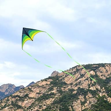 Mint's Colorful Life Delta Kite for Kids & Adults, Extremely Easy to Fly Kite, Best Kites for Beginner - Image 7