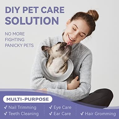 Loflaze Dog Grooming Hammock Harness for Dogs & Cats with Pet Nail Clipper Trimmer - Cat Hanger Sling for Trimming Clipping Nails- Dog Hammock Restraint Bag for Small Medium Large pet （ Grey XS） - Image 2