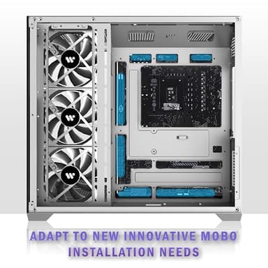 KEDIERS PC CASE ATX 4 Fans Pre-Installed, Type-C Mid Tower Computer Case with Full-View Dual Tempered Glass, Gaming PC Case,Black,K4 - Image 5