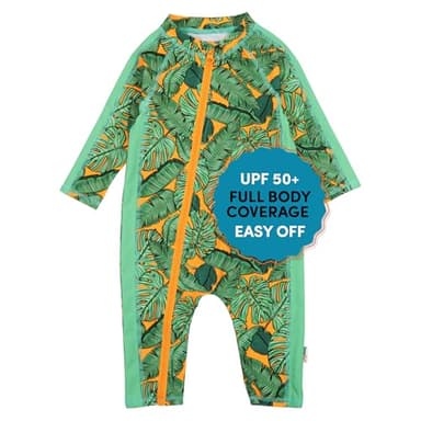 SwimZip Boys' Long-Sleeve UPF 50+ Swimsuit for Baby, Toddler, & Little Boys - Image 1