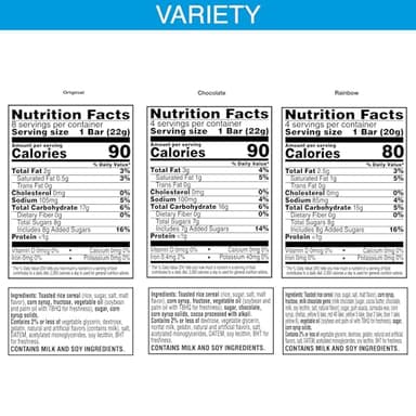 Rice Krispies Treats Crispy Marshmallow Squares, Kids Snacks, Cereal Bars, Variety Pack, 12.1oz Box (16 Bars) - Image 2