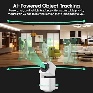 WYZE Cam Pan v4, 4K Smart Security Camera, AI Indoor/Outdoor Cameras for Home Security, Baby & Pet, Color Night Vision, 360° Pan/Tilt/8 x Digital Zoom, 2.4G & 5G, Works with Alexa & Google Assistant - Image 5