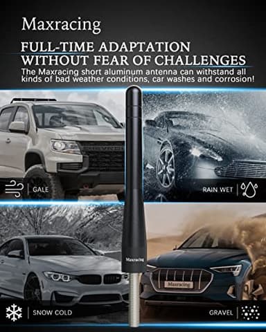 MAXRACING Short Truck Antenna Compatible with Tundra 1999-2025 / Carwash Safe/Aluminum Replacement Antenna - Image 7