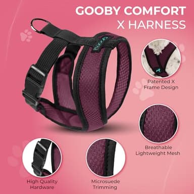 Gooby Comfort X Head in Harness - Purple, Small - No Pull Dog Harness with Patented Choke-Free X Frame for Small to Medium Dogs Indoor/Outdoor Use - Image 5