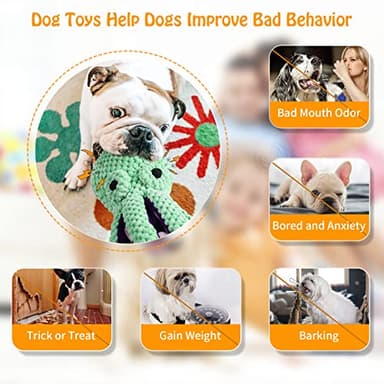Fuufome Large Squeaky Dog Toys- Plush Dog Toys with Soft Fabric for Small, Medium, and Large Dogs Daily Companionship, Training Reward Gift - Image 4