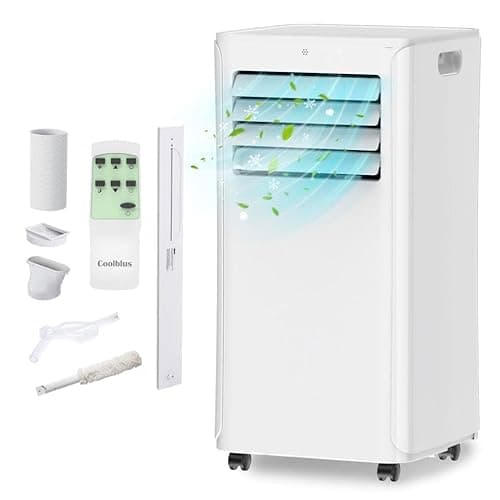 Cooblus Portable Air Conditioners up to 550 Sq.Ft,12000BTU Portable Ac with Remote Control,Air Conditioner for Rooms,Bedroom,living room,Sun room,Garage White - Image 1