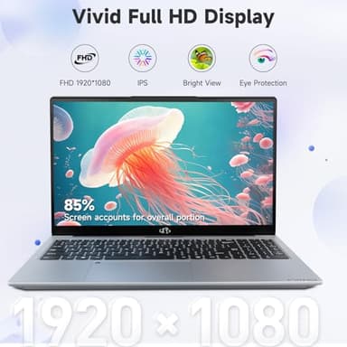 NIMO 15.6" IPS FHD-Gaming-Laptop, AMD 8 Cores Ryzen 7 7735HS 8GB DDR5 RAM 256GB SSD (Beats i7-12650H, Up to 4.75GHz) Computer with Radeon 680M GPU 100W Type-C Backlit Keyboard Fingerprint Unlck - Image 4