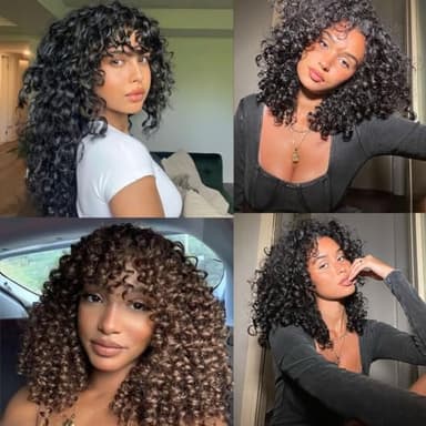 Pre looped Gogo Curl Crochet Hair 12 Inch 8 Packs Pre twisted Short Curly Crochet Hair for Black Women Ocean Wave Braiding Hair Water Wave Deep Braiding Hair (12 inch 1B) - Image 6