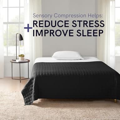 YnM 20lbs Weighted Blanket for Adults, Breathable Heavy Bed Throw Blanket with Cooling Glass Beads for All Season Use, Ideal for One Person of 190lbs (60x80 Inches, Queen Bed, Dark Grey) - Image 2