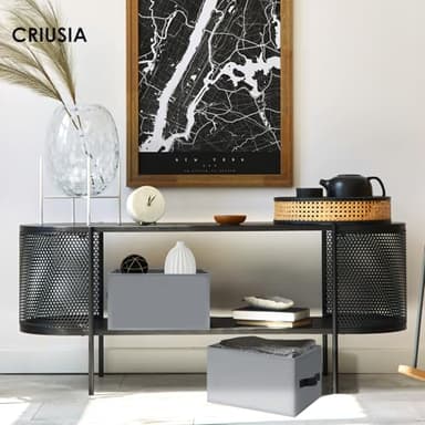 Criusia Large Storage Baskets for Organizing -8 Pack Fabric Storage Bins for Clothes, Home Closet Organizers and Storage Baskets for Shelves, 16x12 Foldable Storage Cubes for Blanket Toys Comforter - Image 6