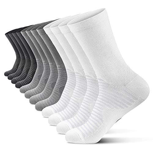 PAPLUS Compression Athletic Crew Socks (6 Pairs) for Men & Women - Image 1