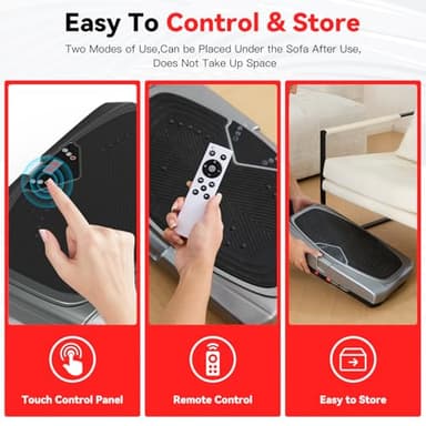Vibration Plate Exercise Machine for Lymphatic Drainage Weight Loss,Full Body Workout Vibrating Plate Lymphatic Drainage Massager,Workout Equipment Fitness Weight Fat Burner Loss & Shaping - Image 6