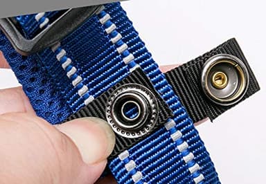 WINHYEPET True Love Dog Collar Reflective Sandwich Lining Nylon Webbing Comfortable and Safe Adjustable Buckle Convenient Used for Walking for Samll/Medium/Large Neck Ring TLC5011(Gray,L) - Image 7