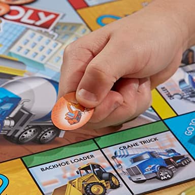 Monopoly Junior Trucks Edition Board Game for Kids Ages 5+, 2-4 Player Kids Games (Amazon Exclusive) - Image 5