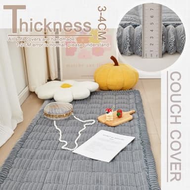 Awjcsv Dog Car Seat Cover for Back Seat, Dog Bed for Car, Fit for Backseat Extenders, Car Seat Protector, Nonslip Soft Durable for Cars Trucks and SUVs (Gray, 24.8" x 54") - Image 5