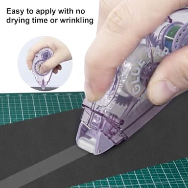 Glue Tape for Scrapbooking, Scrapbook Tape 4 Pcs, Double Sided Tape Roller for Crafts, 26 Ft x 0.31 In Tape Runner, Junk Journal Supplies, Scrapbook Supplies & Craft, Photo, Tape for Gift Wrapping. - Image 3