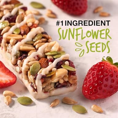 KIND Seeds Fruit & Nuts Snack Bar, Strawberry Sunflower Seed | 5g Protein, High Fiber, Gluten Free Bars, 1.4 OZ, 12 Count - Image 2