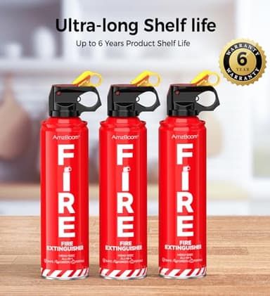 Fire Extinguisher Emergency Survival Kits with Installation Bracket,1pack，erosol,Water-Based A, B, C, K Extinguisher with 6-Year Warranty and Easy Storage.MSWJ-500C. - Image 5