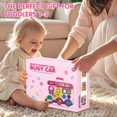 Ryotagift Baby Montessori Busy Board for 1-2 Year Old Boy Girl Gift,Musical Toddler Toys for 1+ Year Old,Early Educational Montessori Toy for Toddlers 1-3,Birthday Gifts for 1+Year Old Girl - Image 8