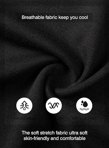 JMIERR Men's 3 Pack Cotton Hipster Hip Hop Longline Crewneck T-Shirt, Short Sleeve Gym Workout Athletic T Shirts for Men Pack,2XL, Black/Light Grey/Army Green - Image 8