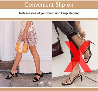 Athlefit Women's Braided Heeled Sandals Summer Square Open Toe Chunky Block Heels - Image 7