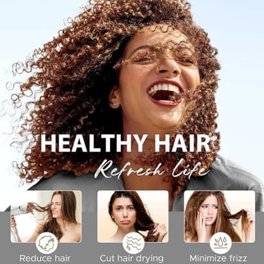 Tgideas Hair Oil Spray - Leave-in Hair Conditioning Oil with Jojoba Oil and Shea Butter -Clear Hair Oil Spray - For Dry Hair, Curly Hair, Detangling, Styling and Moisturizing- for Women & Men - Image 6