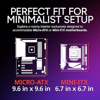 Cooler Master Elite 301 Lite Micro-ATX High Airflow Minimalist PC Case, 365mm GPU Max, Compatible RTX 5080|RX 7090 XT, 280mm AIO Max, Type C, Tempered Glass, 120mm PWM Fan, Intakes Grill - Image 2