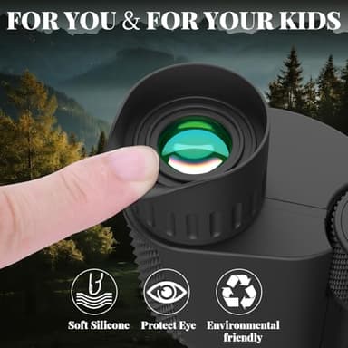 10x25 Compact Binoculars for Adults Kids - ERUIDI Bird Watching Binoculars Lightweight Small Size for Outdoor Activities with Easy Focus Knob for Hunting Sports Watching - Image 6