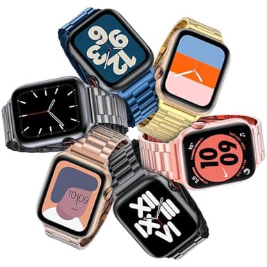 EPULY Metal Band Compatible with Apple Watch Bands for Men 49mm 46mm 45mm 44mm 42mm 41mm 40mm 38mm, Business Stainless Steel Strap for iWatch Bands Series 11 10 9 8 7 6 5 4 3 2 1, SE3 2 1, Ultra3 2 1 - Image 7