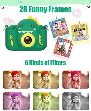 Kids Camera for 3-12 Years Old Toddlers Childrens Birthday Graduation Gifts Selfie Digital Toy Camera with 32GB SD Card for 4 5 6 7 8 9 10 11 Boys Girls - Image 5