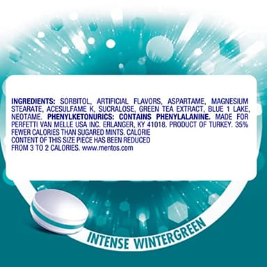 Mentos Clean Breath Hard Mints, Intense Wintergreen, 150 Pieces, 4 Count Pack - Image 3