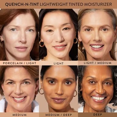 LAURA GELLER NEW YORK Quench-n-Tint Hydrating Foundation - Light/Medium - Sheer to Light Buildable Coverage - Natural Glow Finish - Lightweight Formula with Hyaluronic Acid - Image 6