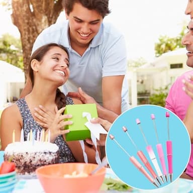 DASTTUIS 300 Pieces DIY Beadable Pen Kit – 100 Plastic Ballpoint Pens with Refills & Bags – School Supplies, Office Accessories & Decorative Items for Students & Teachers (Pink) - Image 7