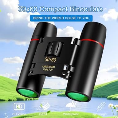 30X60 Binoculars for Adults and Kids,High Powered Small Foldable Compact Binoculars for Bird Watching,Hunting,Concert,Theater, Opera,Traveling,Tourism - Image 4