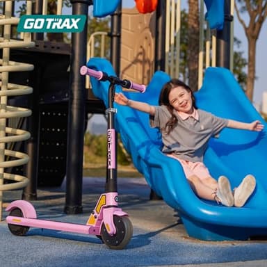 Gotrax GKS Lumios Electric Scooter for Kids 6-12, Thumb-button control, 150W Motor and 6" LED Front Wheel Kick Scooter, Up to 6.25 Miles and 7.5mph, UL Certified Kids Electric Scooter Pink - Image 8