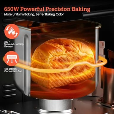 KBS 2LB Bread Maker, 19-in-1 Automatic Bread Machine Stainless Steel with Ceramic Pan,15H Timer&1H Keep Warm, Sourdough, Gluten-Free, 650W Bread Maker Machine with 3 Loaf Sizes 3 Crust Colors, Recipes - Image 5