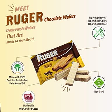 Ruger Austrian Wafers, Chocolate, 2.125 OZ (Pack of 48) - Image 3