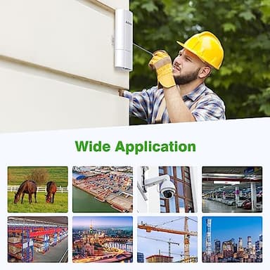 AdaLov 3PCS Wireless Bridge Kit, Gigabit Point to 2 Points Outdoor WiFi Bridges for 3Km Long Range Network Expansion, 5.8G High Speed WiFi to Ethernet CPE with 1000Mbps LAN Port for Garage, Barn, Farm - Image 6