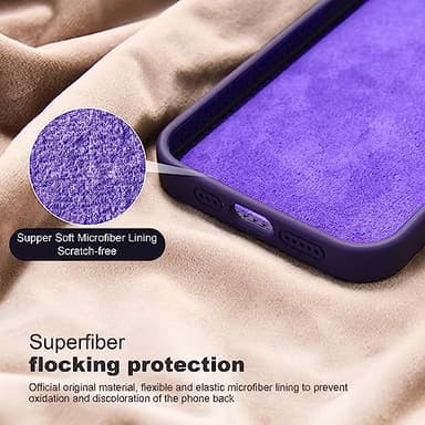 SKYLMW Designed for iPhone 14 Pro Max Case with Magnetic Invisible Stand Compatible with Mag-Safe Military Drop Tested Shockproof Silicone Phone Cases for Women Men 6.7'', Purple - Image 6