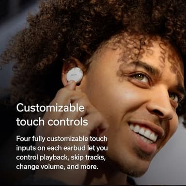 Denon PerL Pro True Wireless Earbuds - Adaptive Active Noise Cancelling, Personalized Sound with Masimo Adaptive Acoustic Technology, Spatial Audio, 32Hr-Battery Life, Wireless Charging, White - Image 9