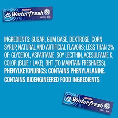 Winterfresh Wrigley's Chewing Gum Bulk Pack, 5 Sticks Per Pack (Pack of 40) - Image 3