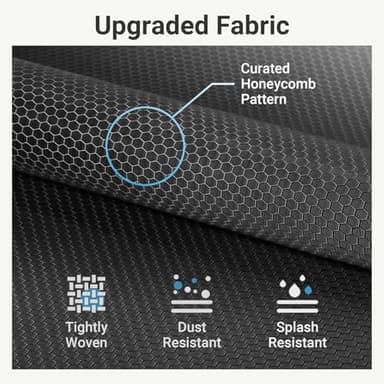 VIPEK V5C Heavy Duty Covered Clothes Rack Portable Closet Rack, Black Metal Clothing Rack with Black Upgarded Polyester Cover Cover, Adjustable Custom Freestanding Closet Wardrobe, Max Load 800LBS - Image 3